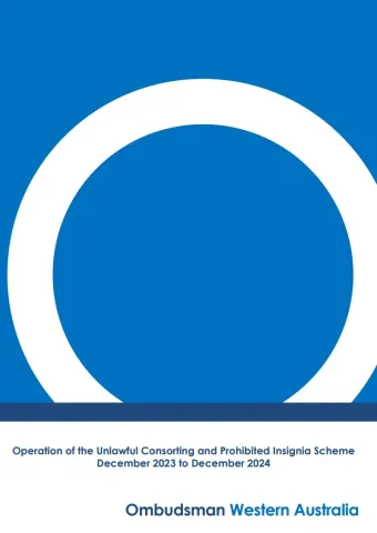 Ombudsman Report Operation of the Unlawful Consorting and Prohibited Insignia Scheme December 2023 to December 2024